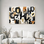 Abstract Art Composition Colorful Letters Colors