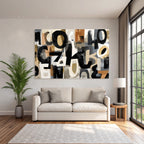 Abstract Art Composition Colorful Letters Colors