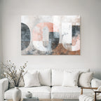 Abstraktes Design Graü Beige Rosa Hintergrund Kunst