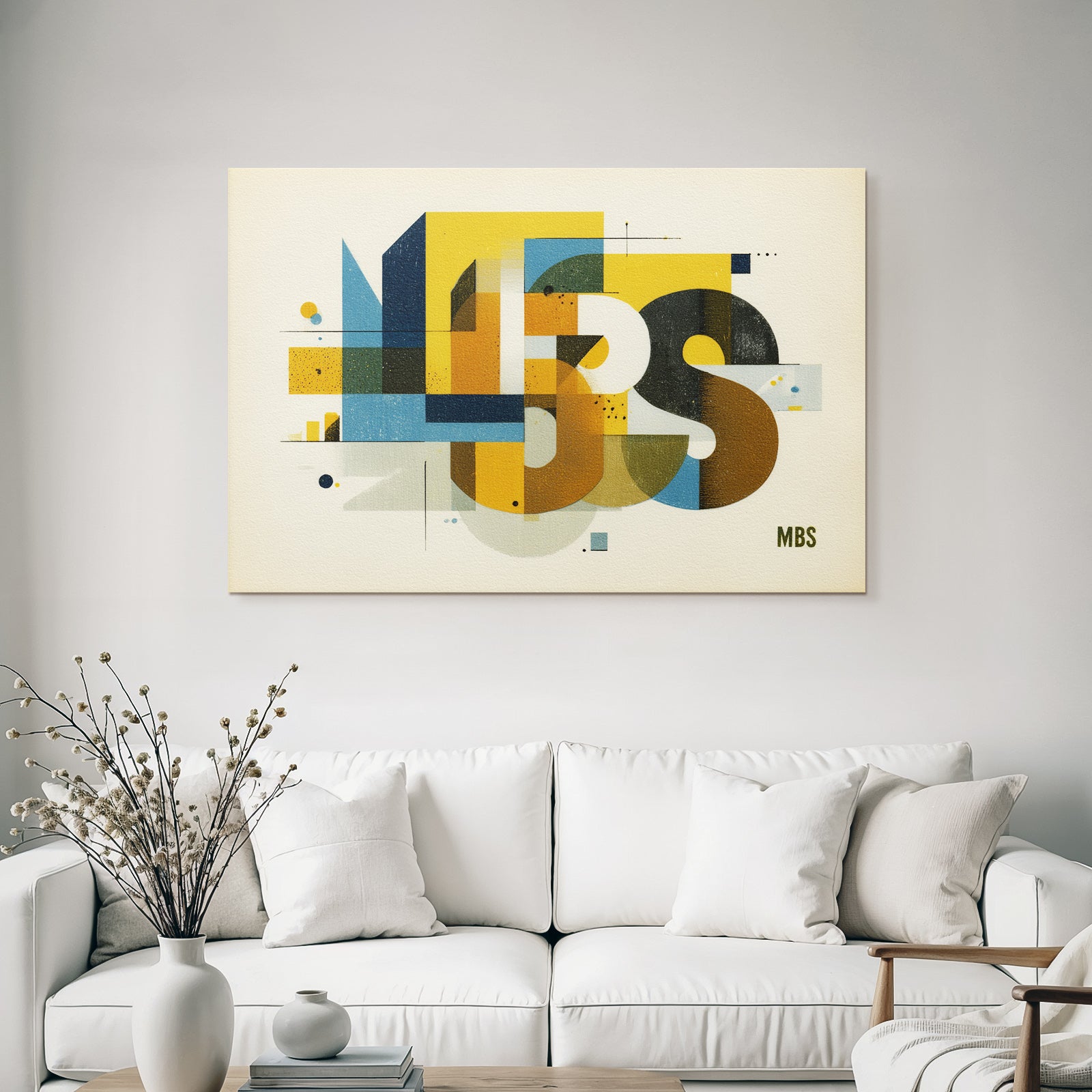 Abstraktes Graphikdesign Mit Zahlen Formen Mbs