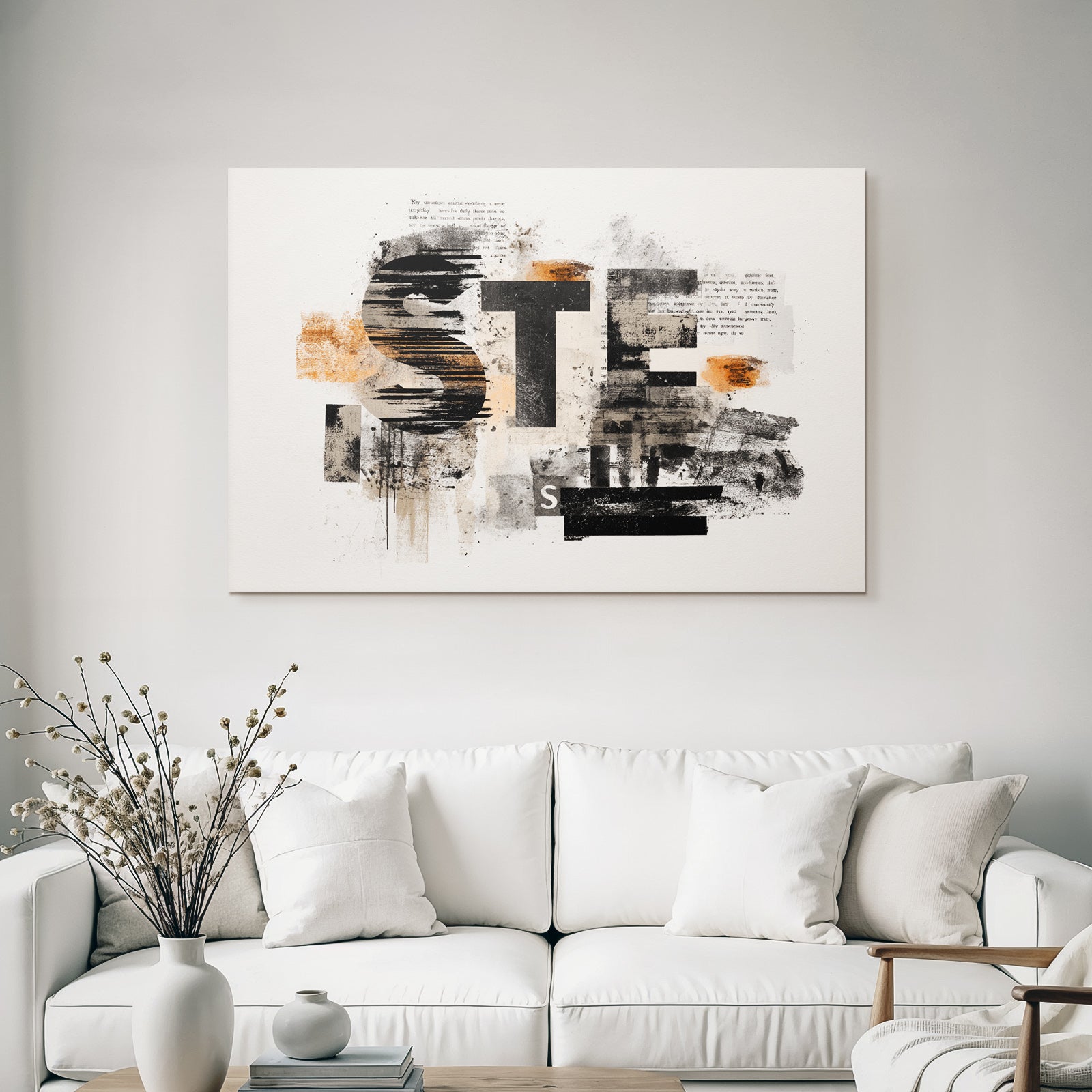 Abstraktes Graphisches Design Mit Typografie Und Texturen