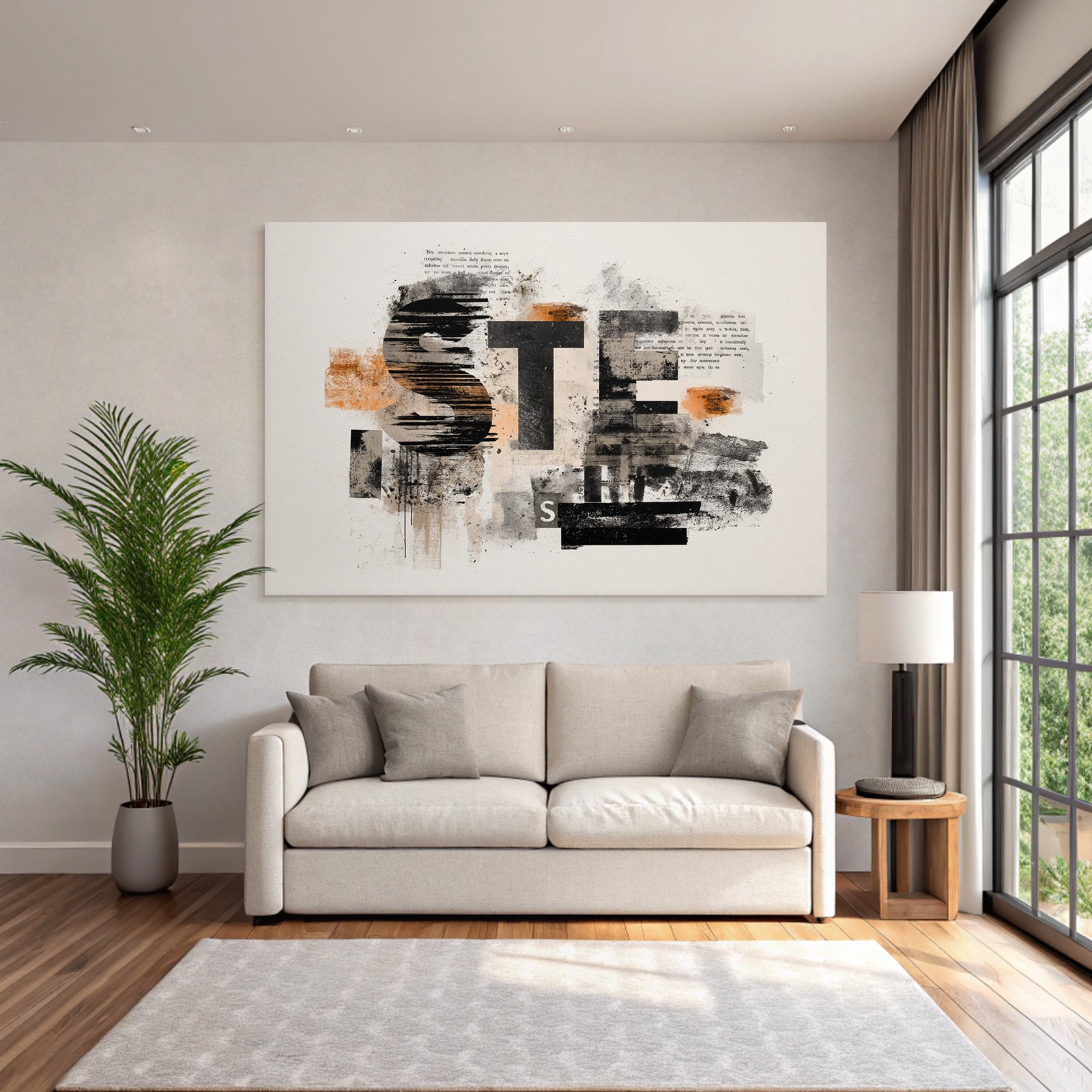 Abstraktes Graphisches Design Mit Typografie Und Texturen