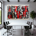 Bold Stylized Buchstaben Und Zahlen Collage Grafikdesign Zeitungsaußchnitte