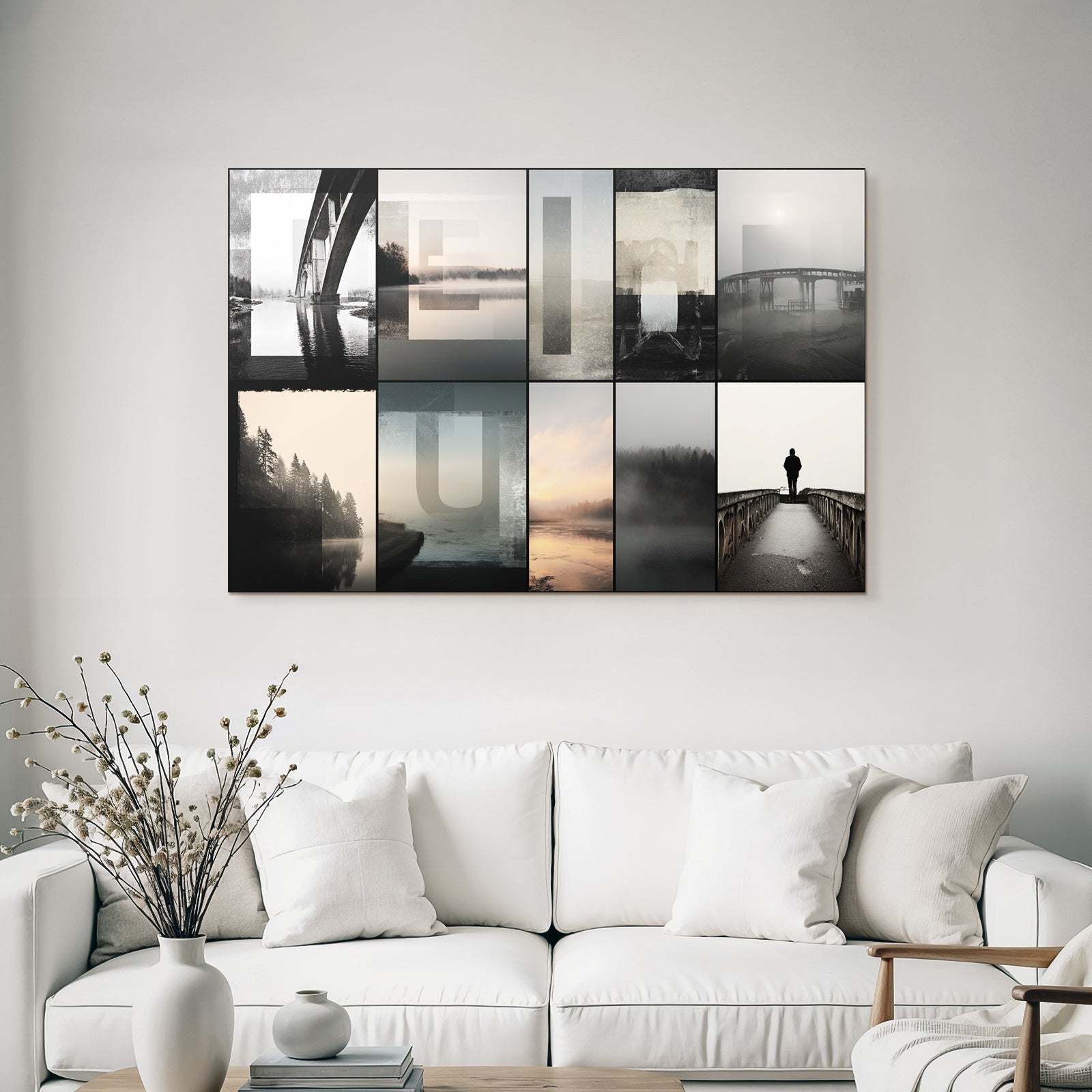 Bridges and Landscapes Collage Mood Atmosphere