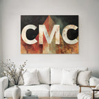 Cmc Stilisierte Gestaltung Mit Hintergrund Abstract
