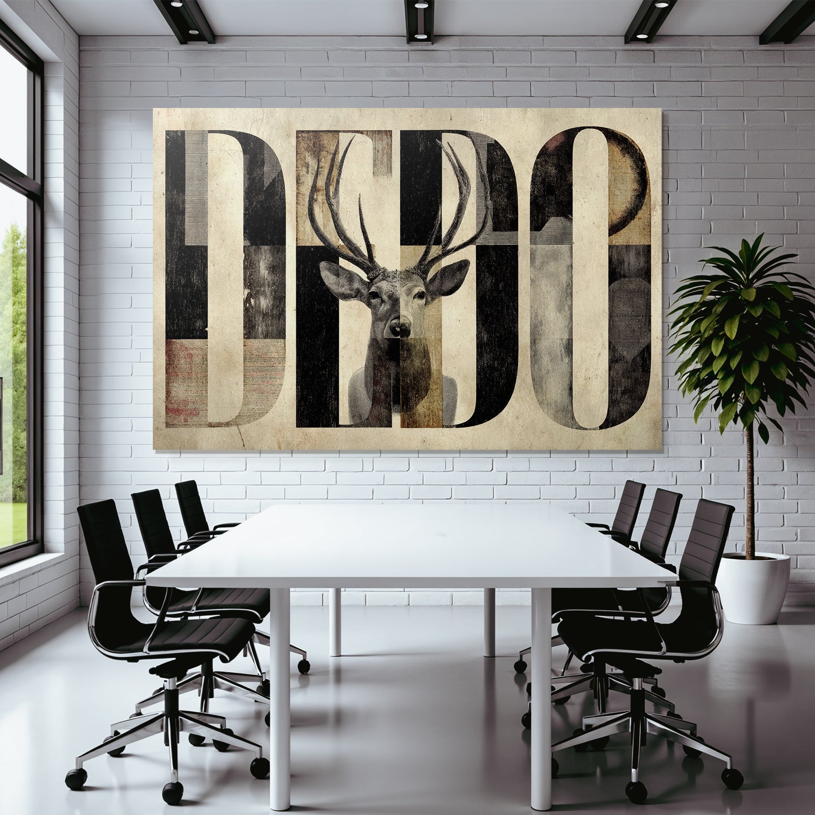Dedo Hirsch Graphik Design Kunstwerk