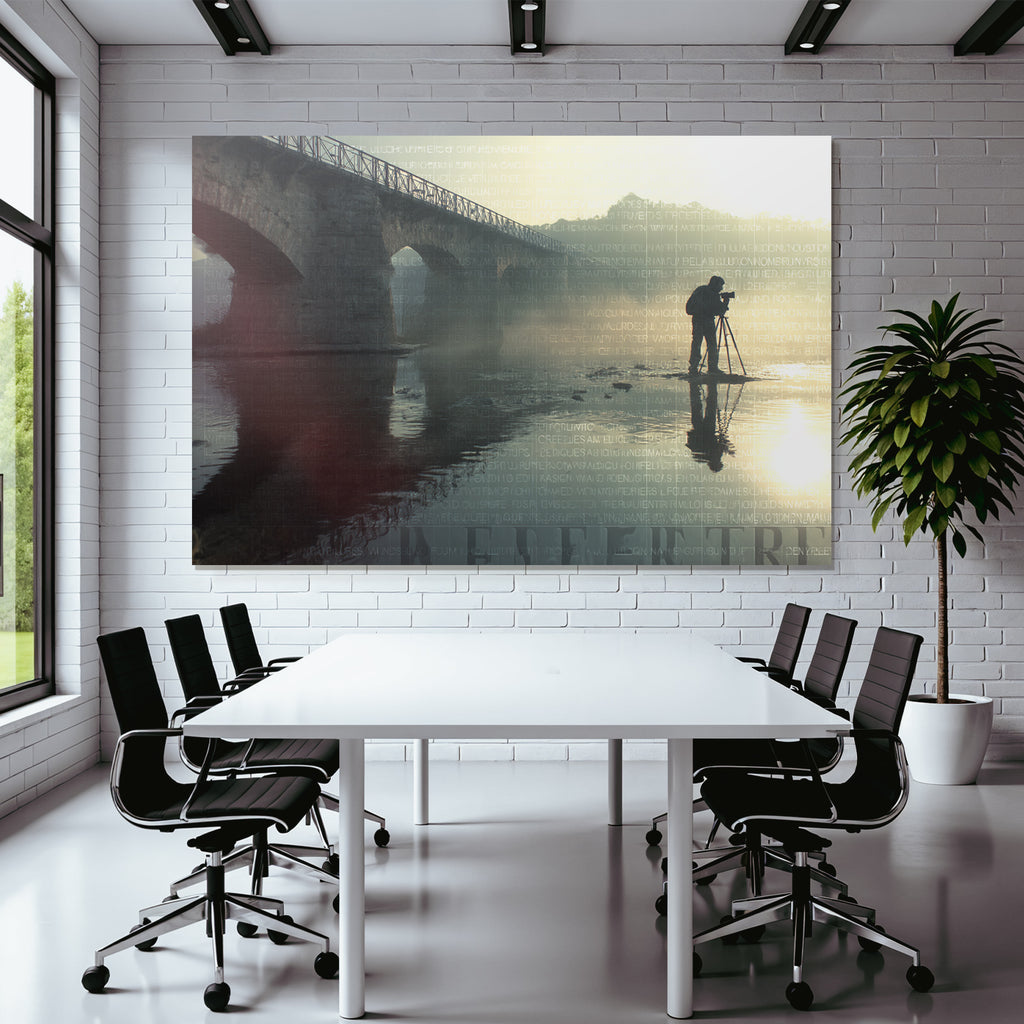 Fotograf Am Waßer Misty Brücke Reflection Inspiration