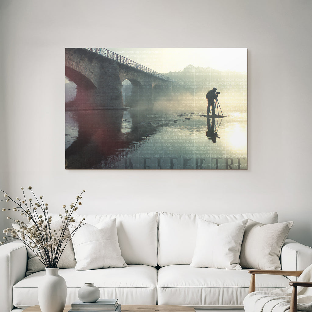 Fotograf Am Waßer Misty Brücke Reflection Inspiration