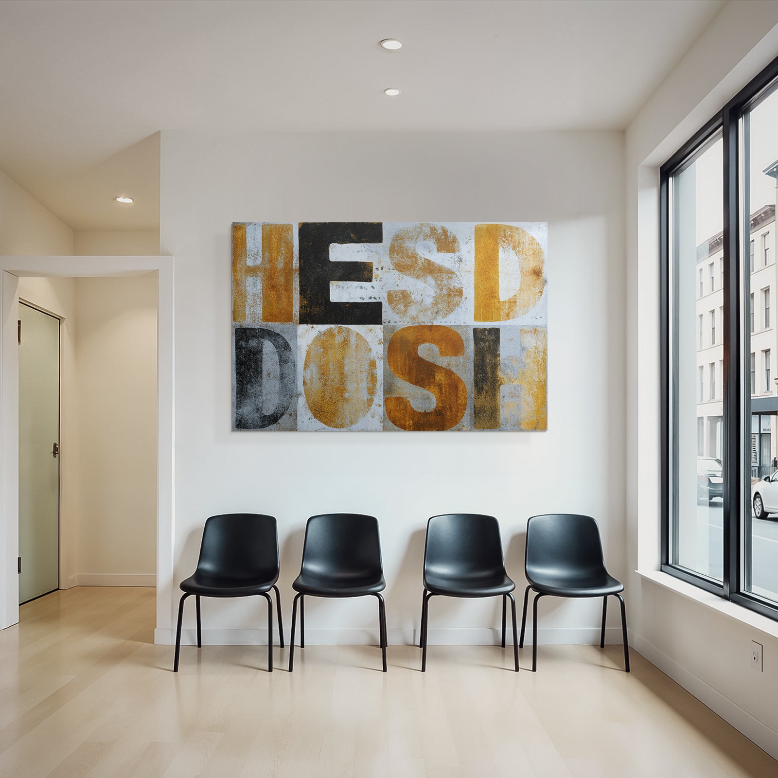 Hesd Dosh Graphic Design Texturierte Buchstaben