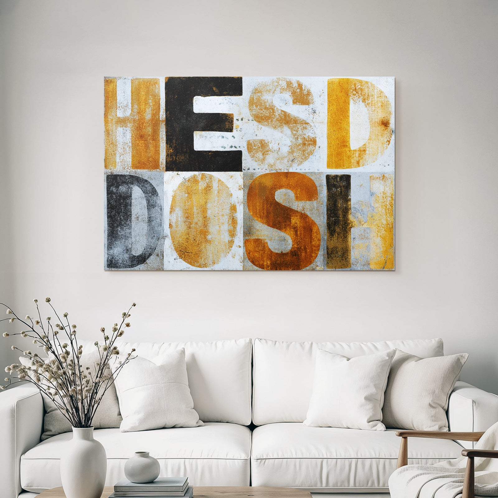 Hesd Dosh Graphic Design Texturierte Buchstaben