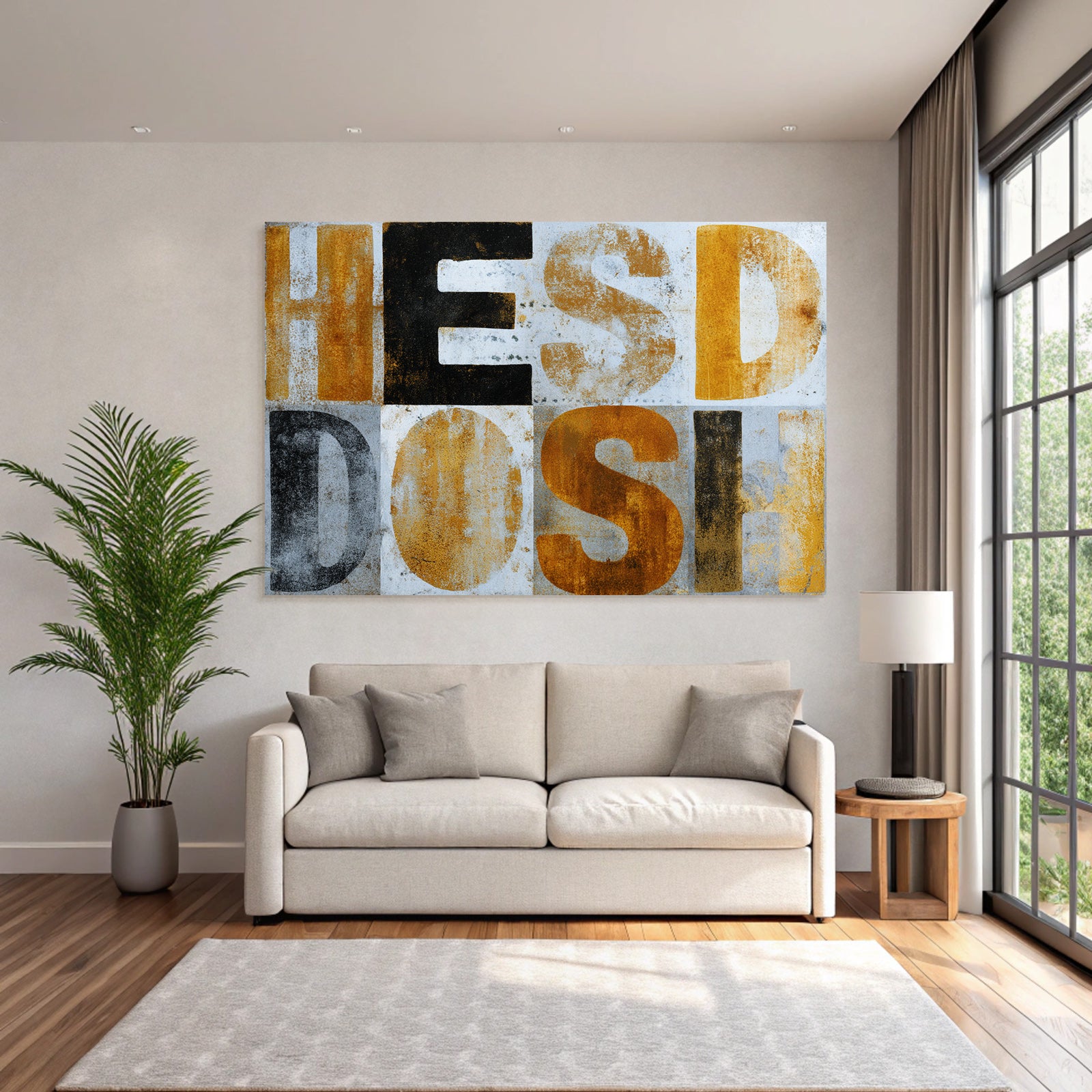 Hesd Dosh Graphic Design Texturierte Buchstaben