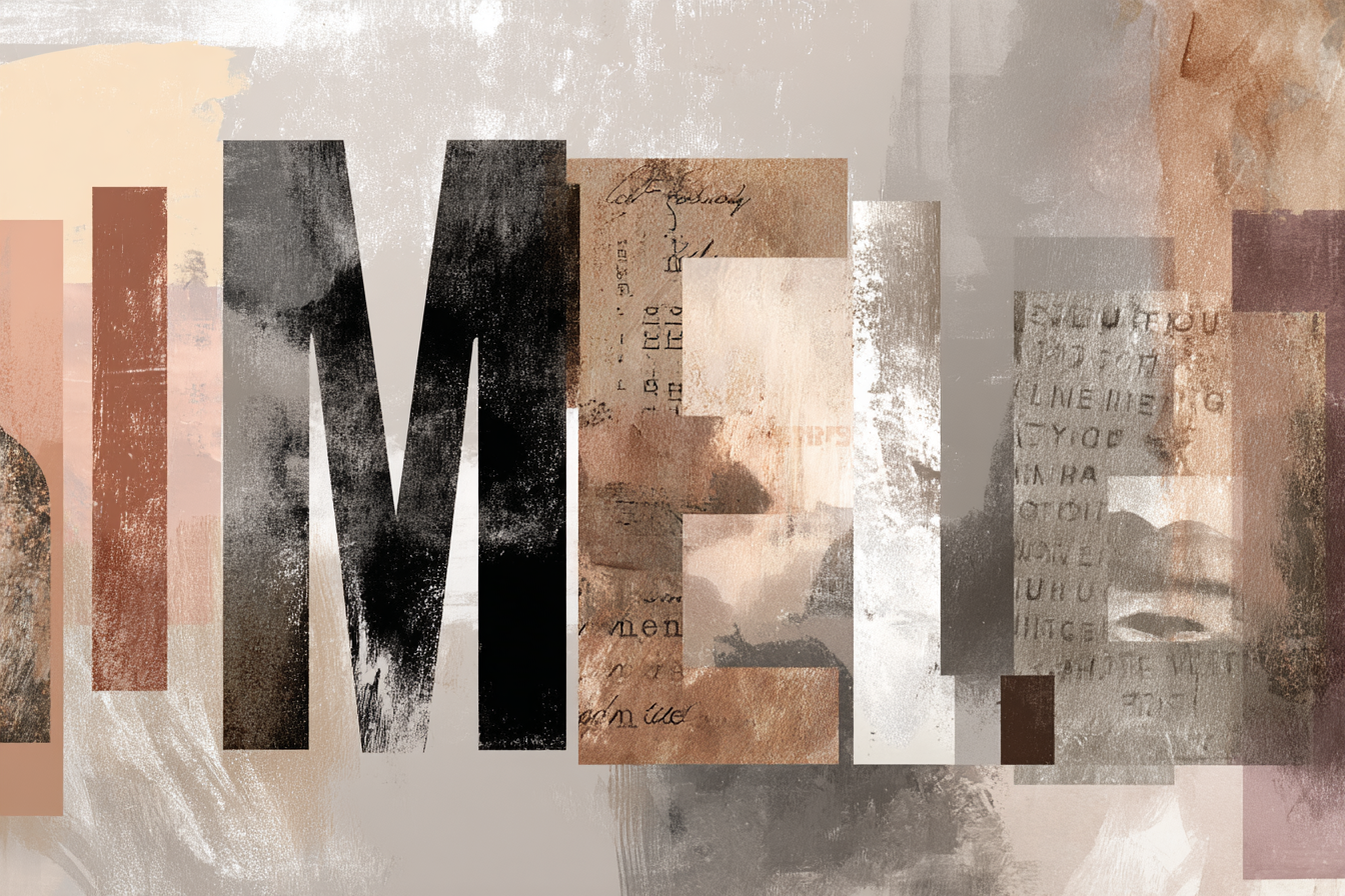Mein Identität Kunstwerk Collage Me | Typografische Kunst | Kunstgattungen