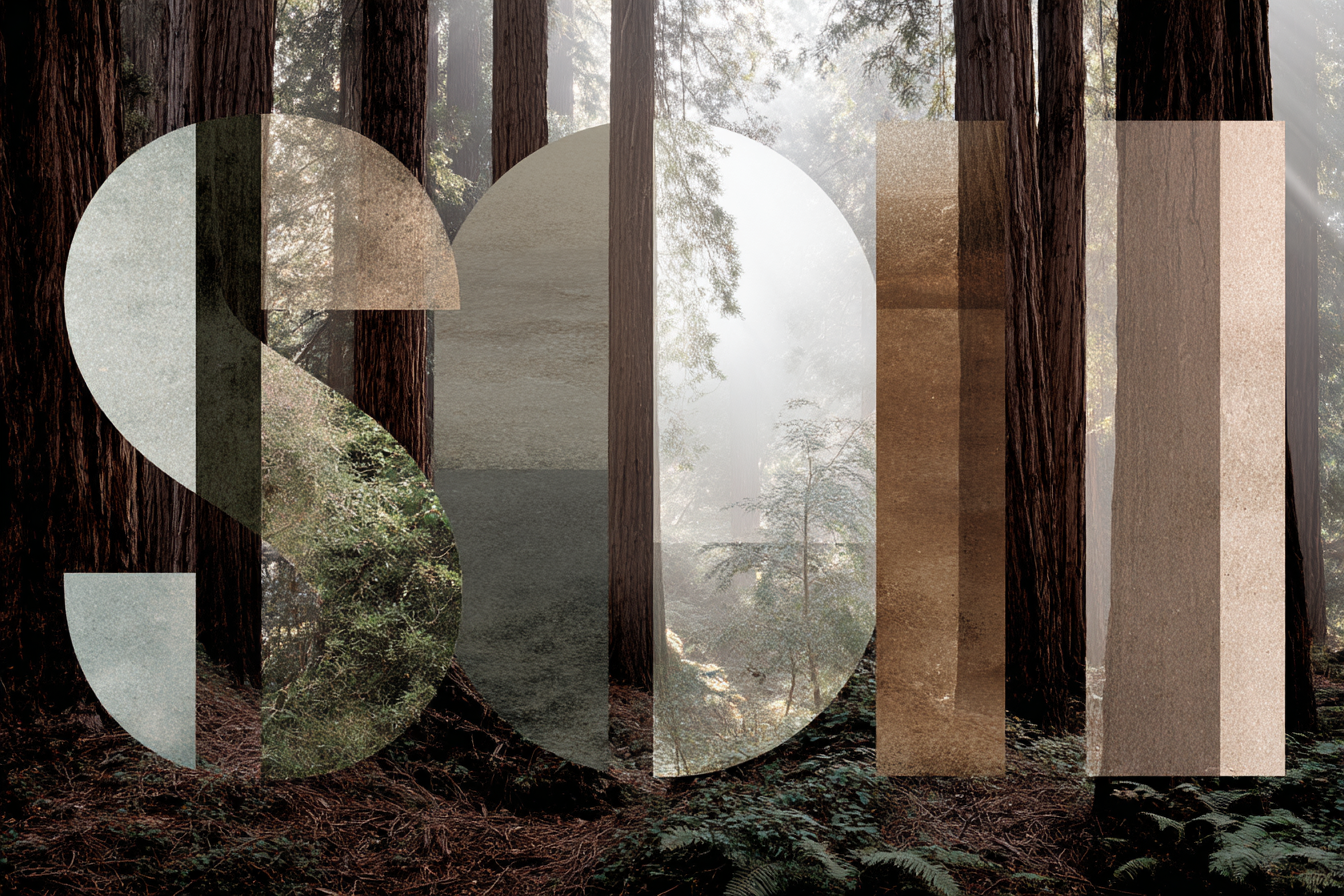 Soil Mit Natur Hintergrund Graphik Design | Typografische Kunst | Kunstgattungen