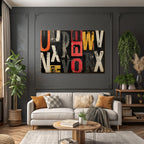 Typografie Collage Kunst Abstrakt Komposition