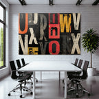 Typografie Collage Kunst Abstrakt Komposition