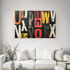 Typografie Collage Kunst Abstrakt Komposition