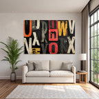 Typografie Collage Kunst Abstrakt Komposition