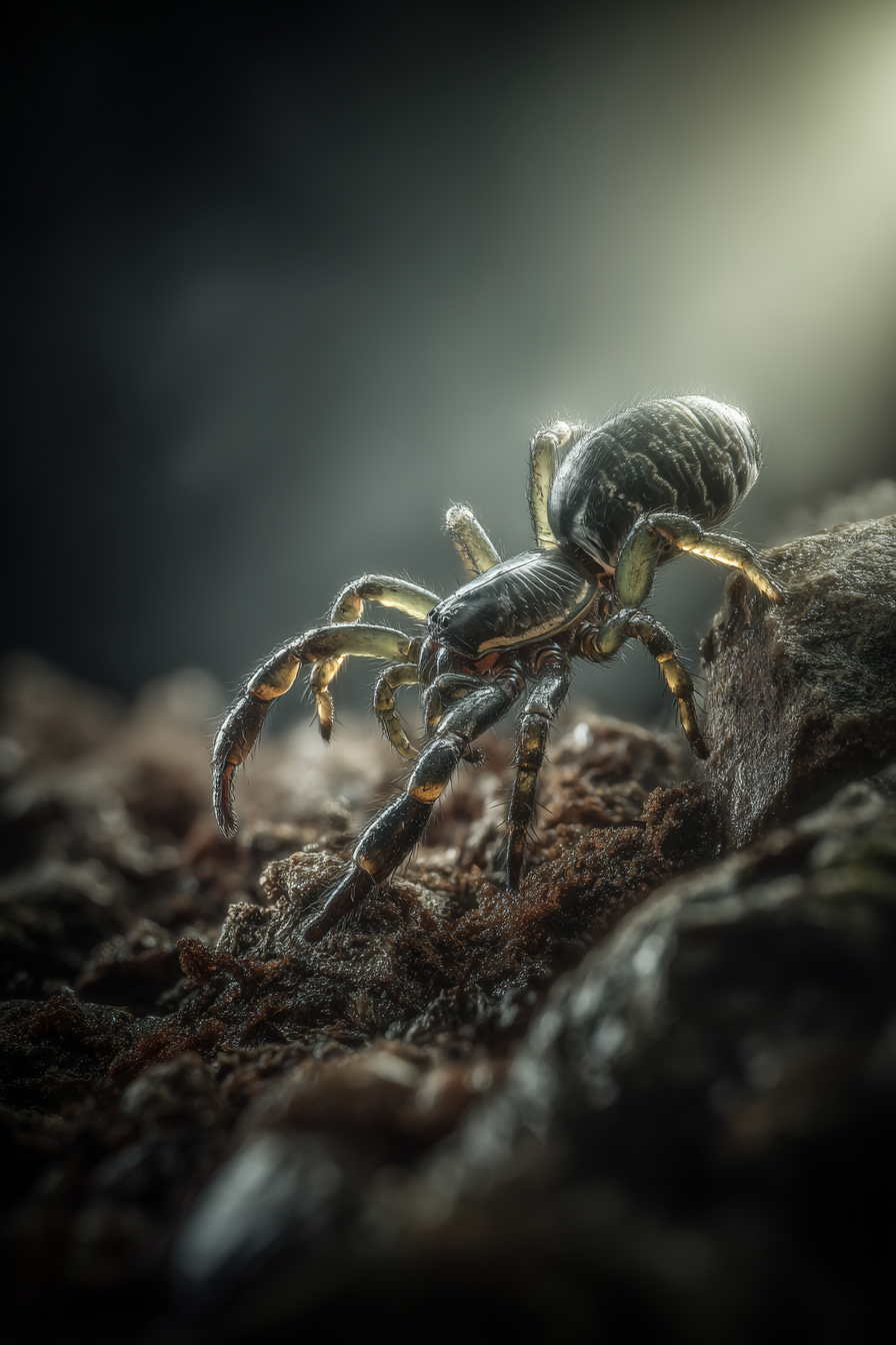 Makroaufnahme Einer Spinne Im Natürlichen Umfeld | Asien | Laender und Reisen