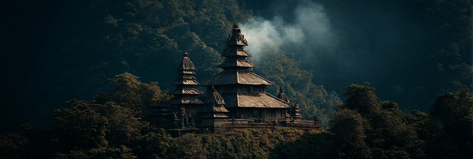 Bergpagode Vor Waldigen Bergen Im Morgenlicht | Asien | Laender und Reisen