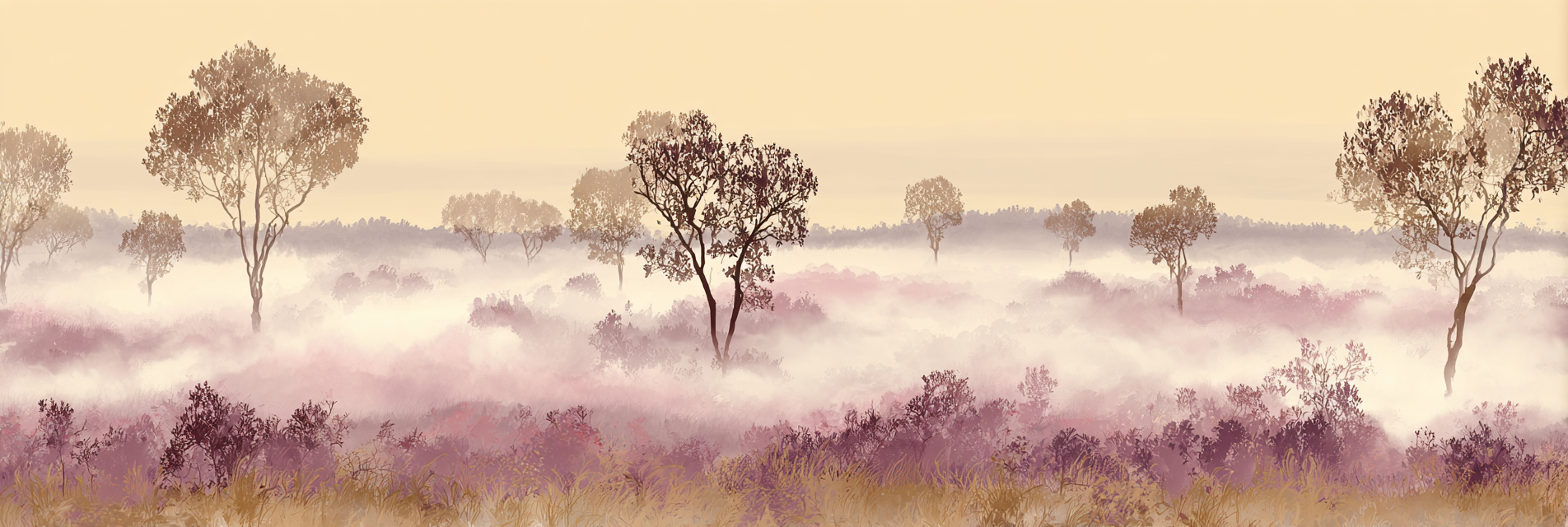 Friedliche Neblige Waldlandschaft In Pastellfarben | Asien | Laender und Reisen