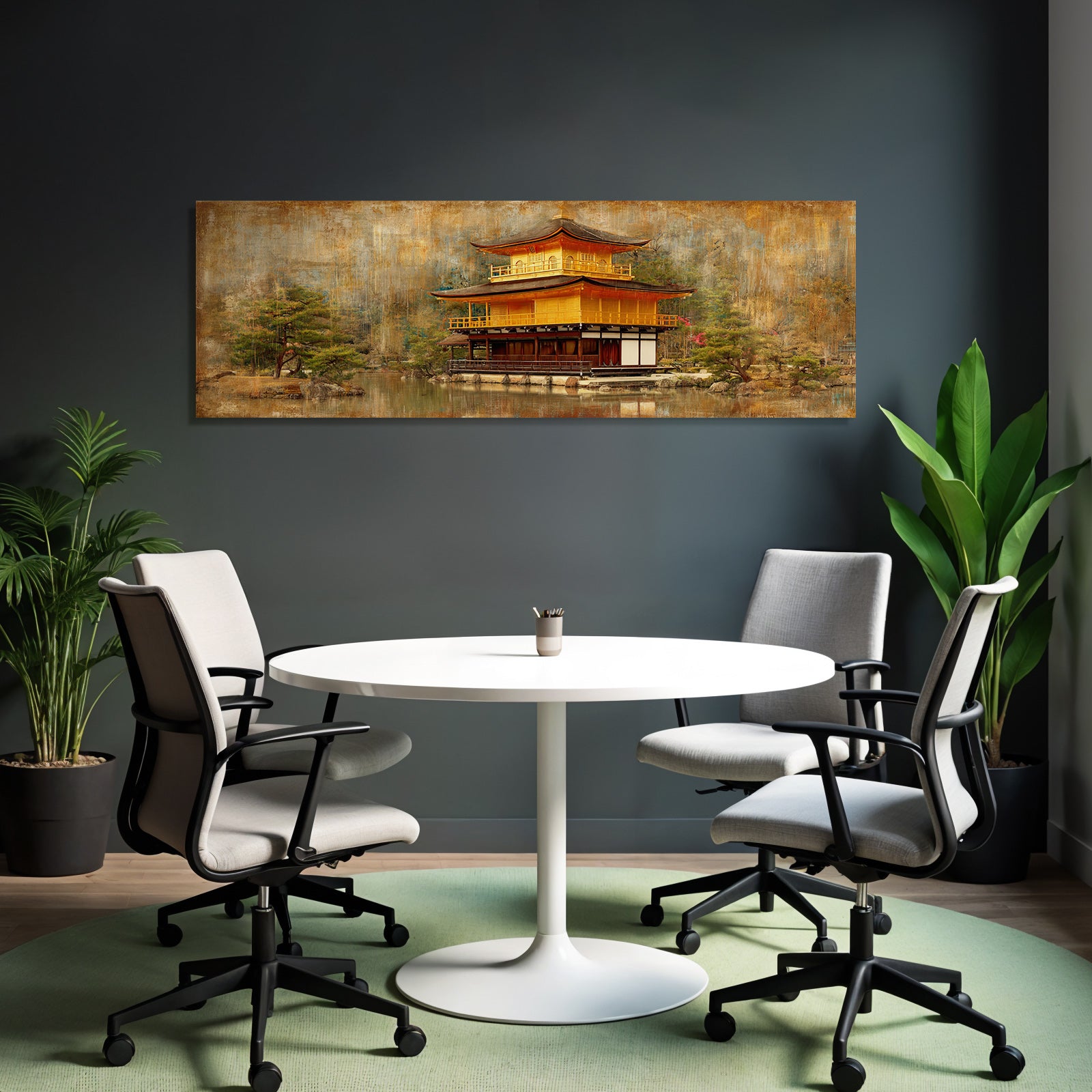 Goldener Pavillon Am Teich