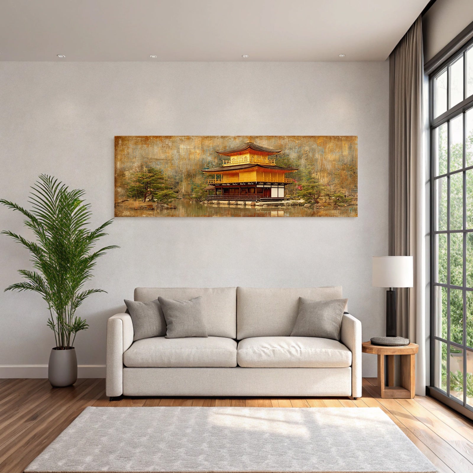 Goldener Pavillon Am Teich