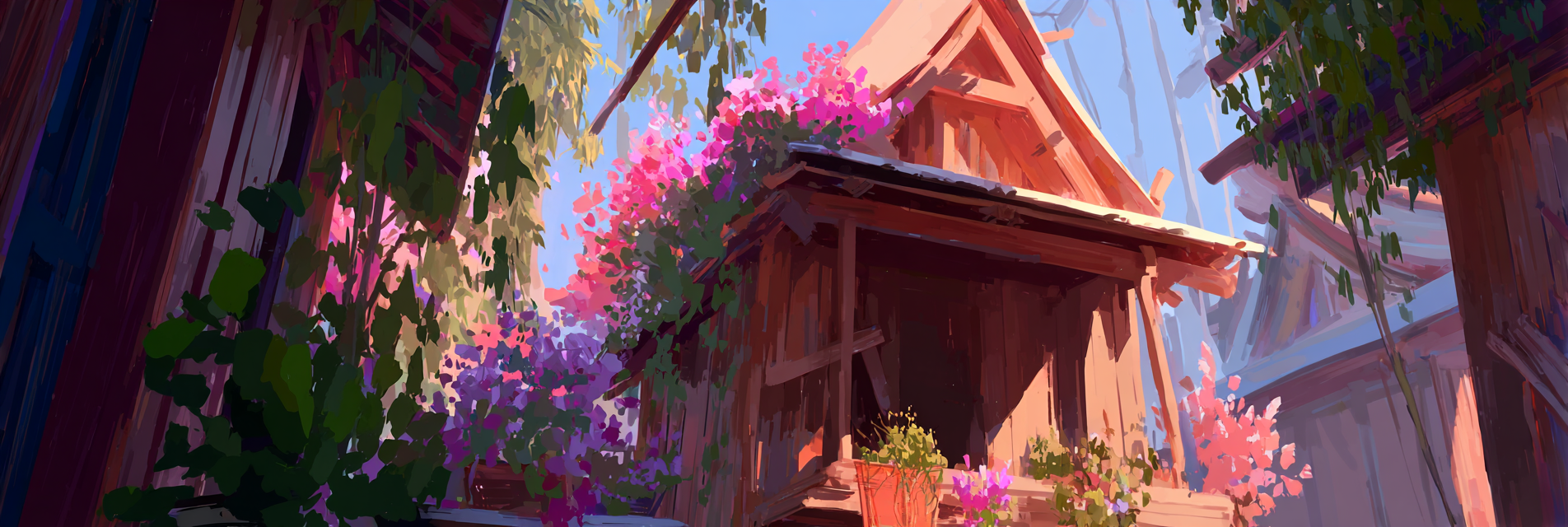 Malerische Gartenidylle Mit Blütenbunten Häuschen | Asien | Laender und Reisen