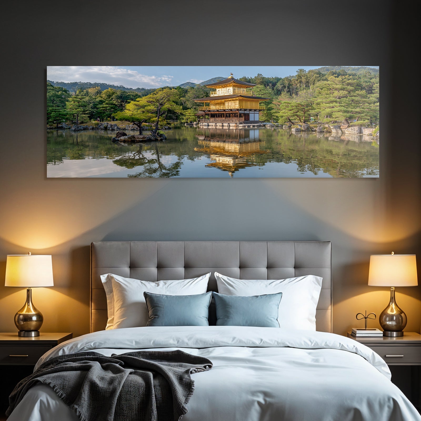 Traditionelle Japanische Struktur Am Ruhigen Teich