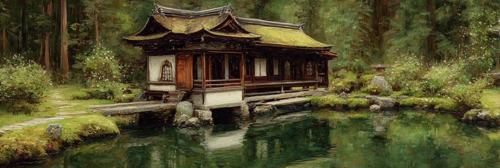 Traditioneller Pavillon Am Ruhigen Wasser Im Japanischen Garten | Asien | Laender und Reisen