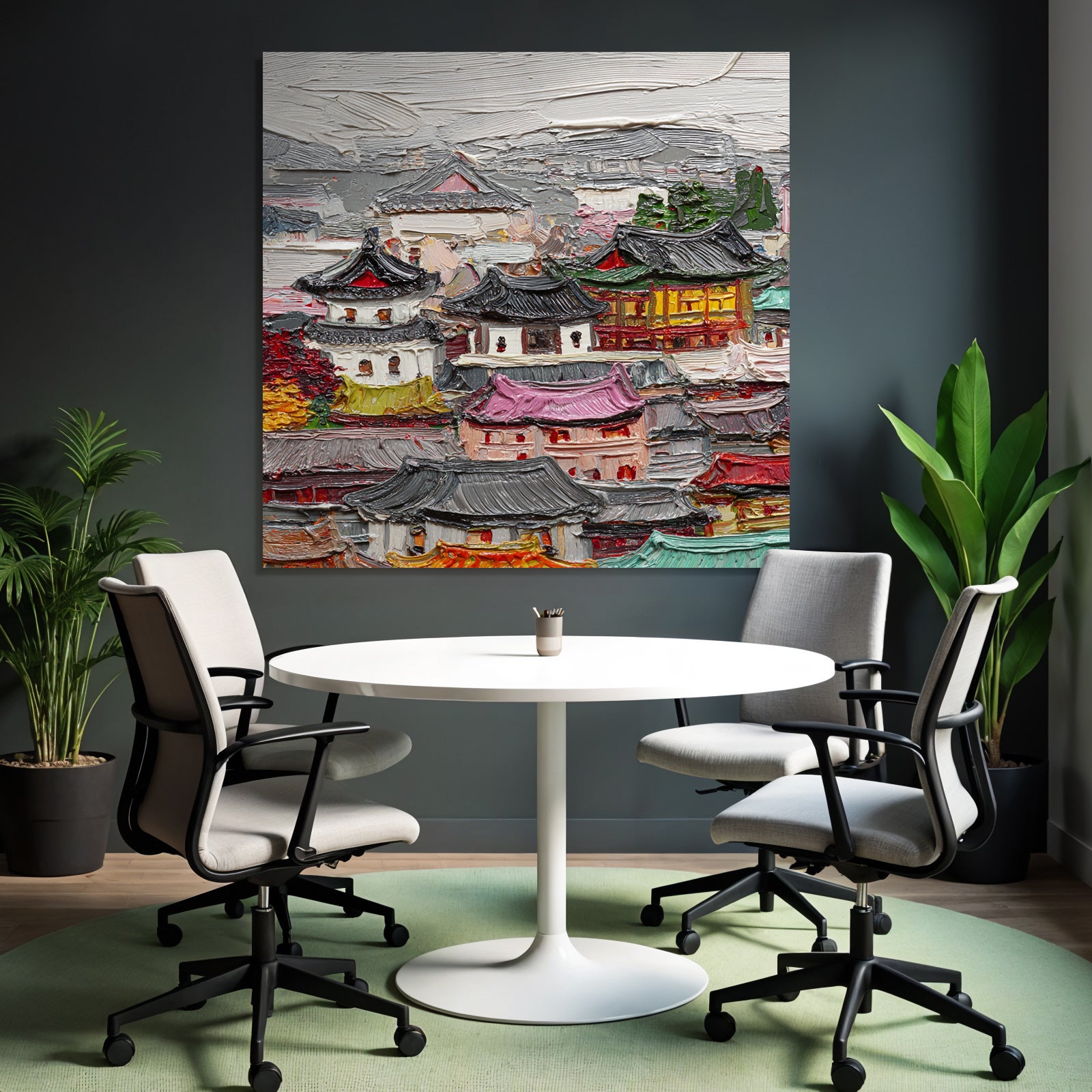 Traditionelle Asiatische Architekturlandschaft