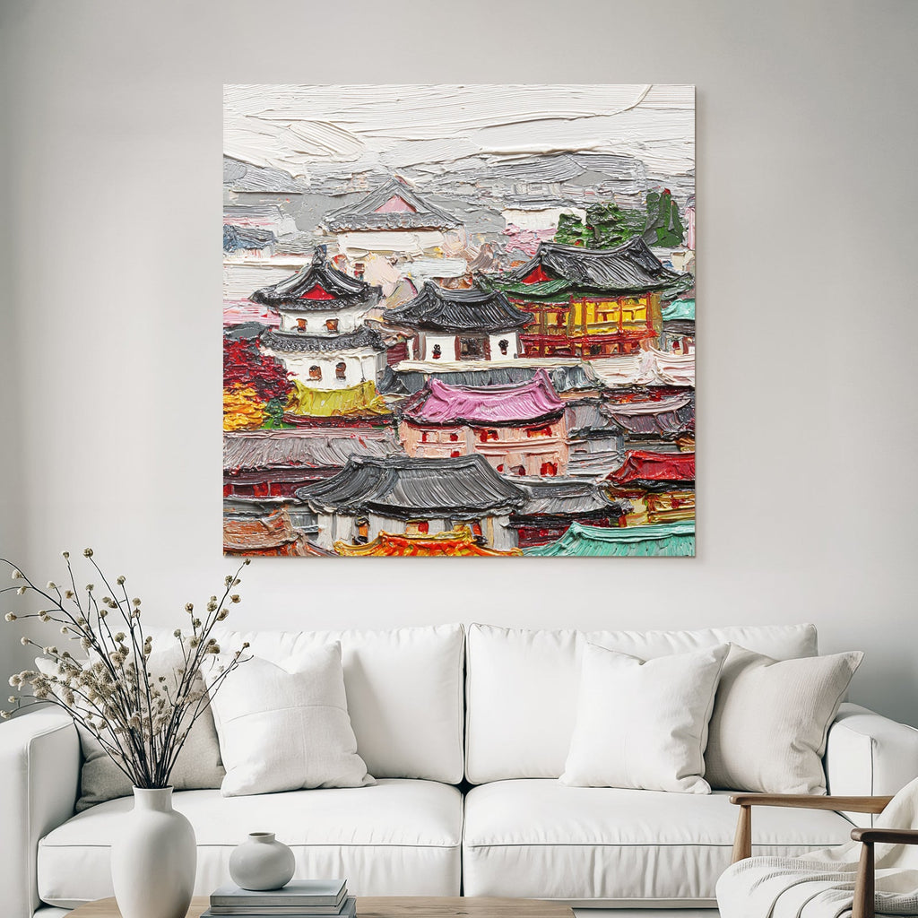 Traditionelle Asiatische Architekturlandschaft