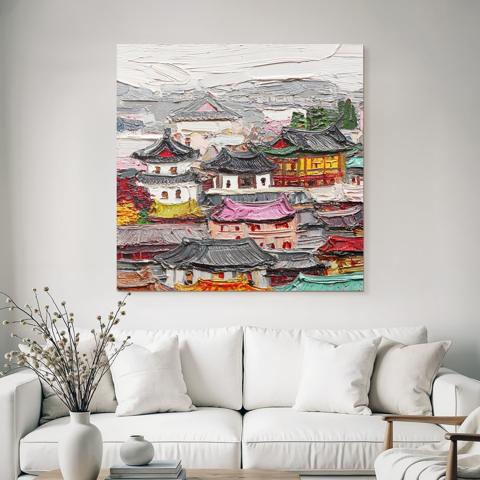 Traditionelle Asiatische Architekturlandschaft