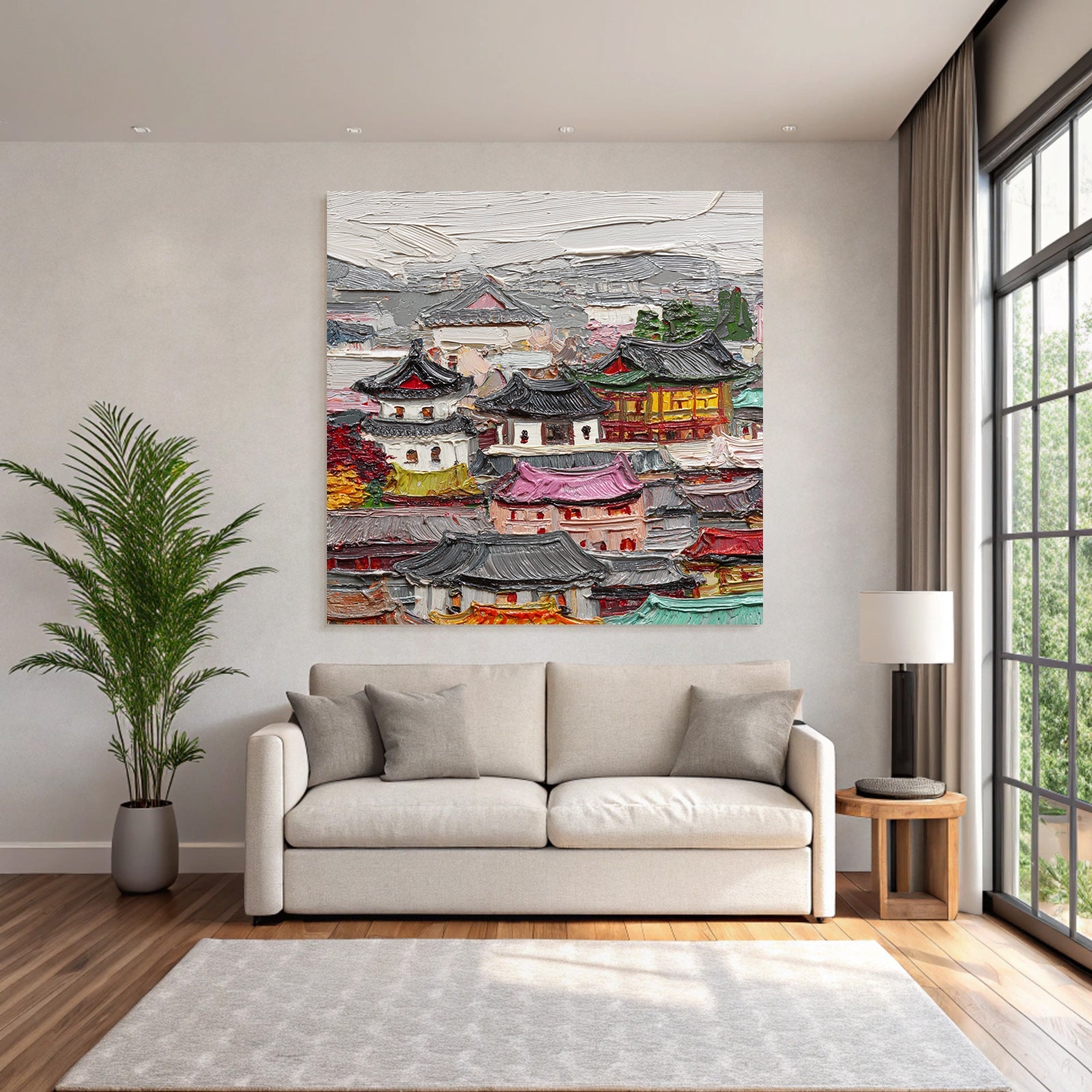 Traditionelle Asiatische Architekturlandschaft
