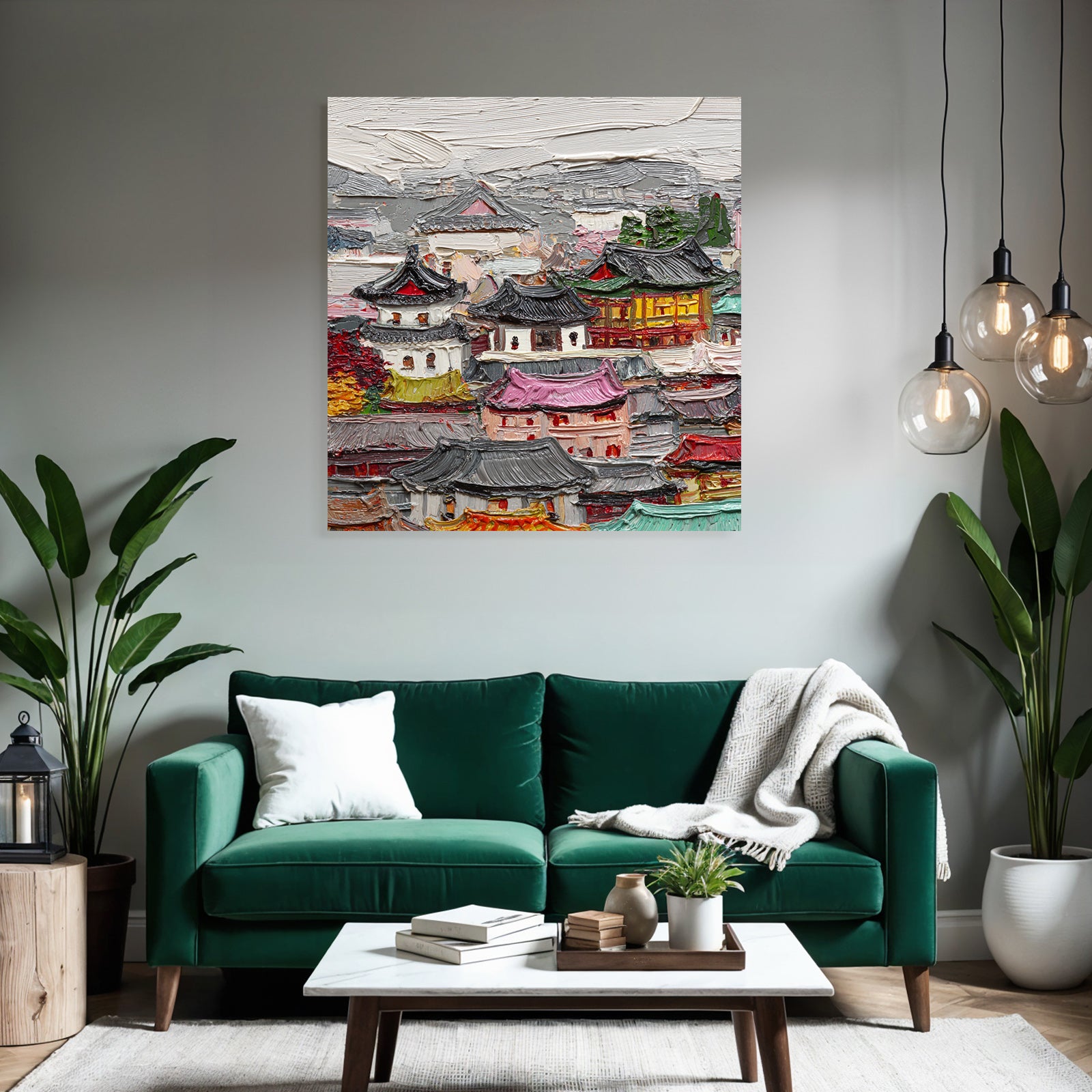 Traditionelle Asiatische Architekturlandschaft