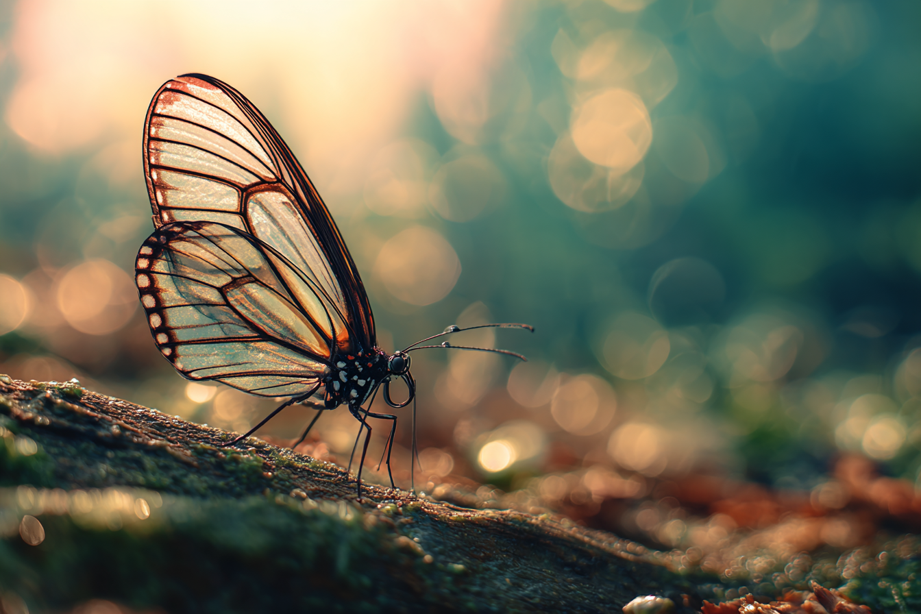 Ein Zimtfarbener Schmetterling Vor Unscharfem Bokeh Hintergrund | Asien | Laender und Reisen