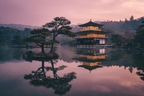 Japanischer Tempel Am Ruhigen See Im Morgenlicht | Asien | Laender und Reisen