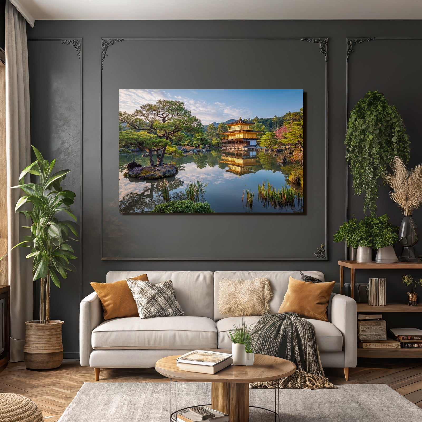 Japanischer Tempel Am See Mit Spiegelung