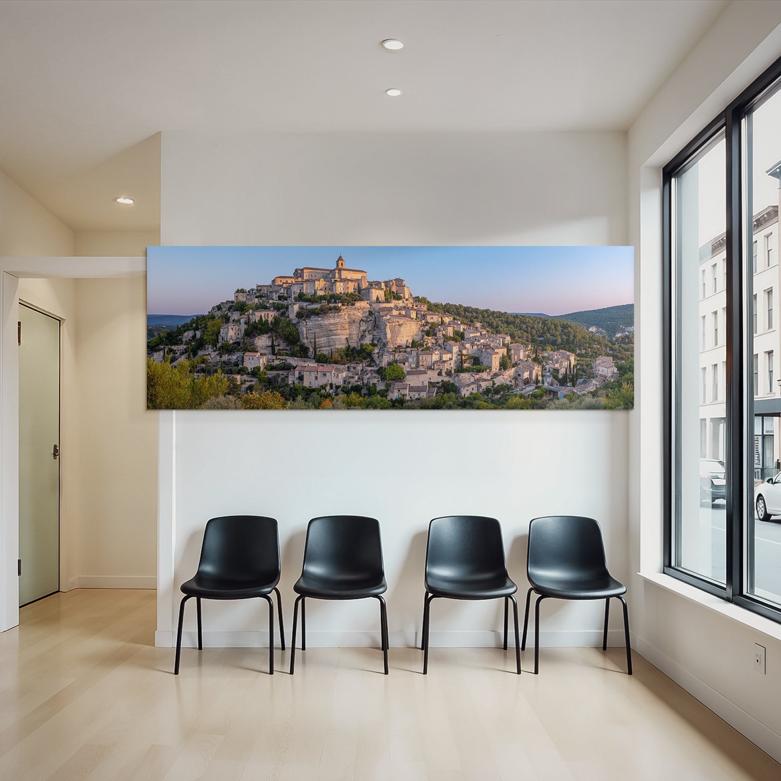 Malerisches Dorf Am Hang In Provence Mit Historischen Steinbauten