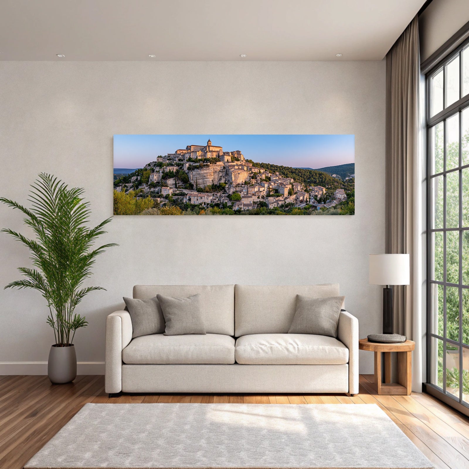 Malerisches Dorf Am Hang In Provence Mit Historischen Steinbauten