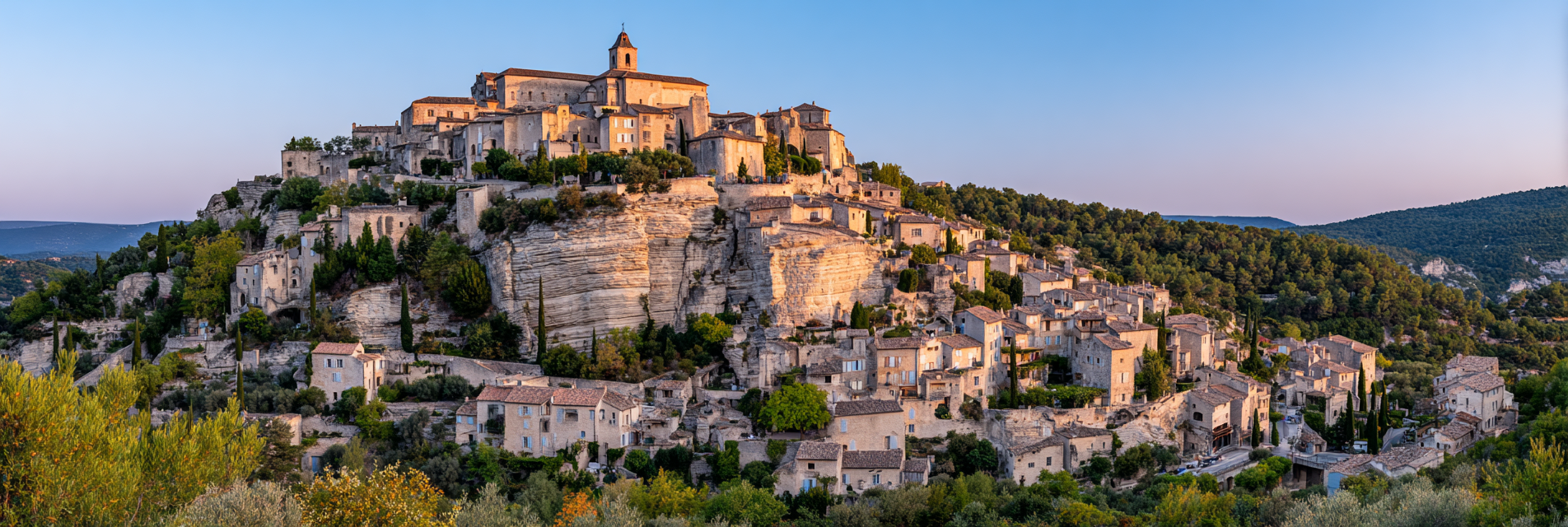 Malerisches Dorf Am Hang In Provence Mit Historischen Steinbauten | Europa | Laender und Reisen