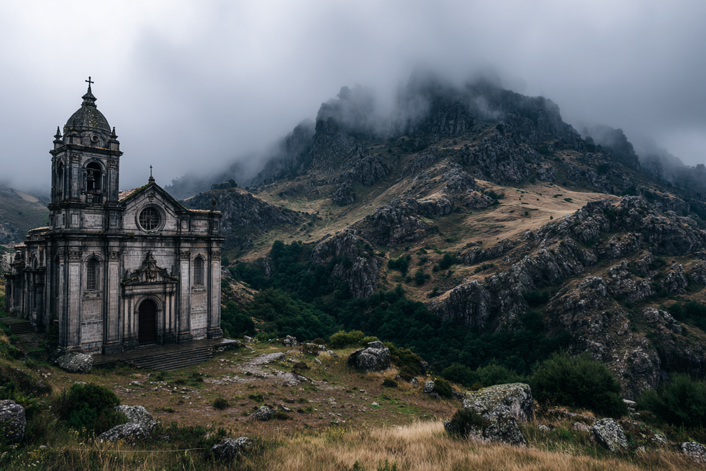 Verlassene Kirche In Nebelhafter Berglandschaft | Europa | Laender und Reisen