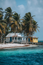 Inselwelt Karibik Tropisches Haus Auf Holzständern Am Strand | Inselwelten und Karibik | Laender und Reisen