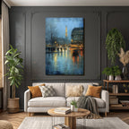 Regentag In Paris Stimmungsvolle Stadtansicht