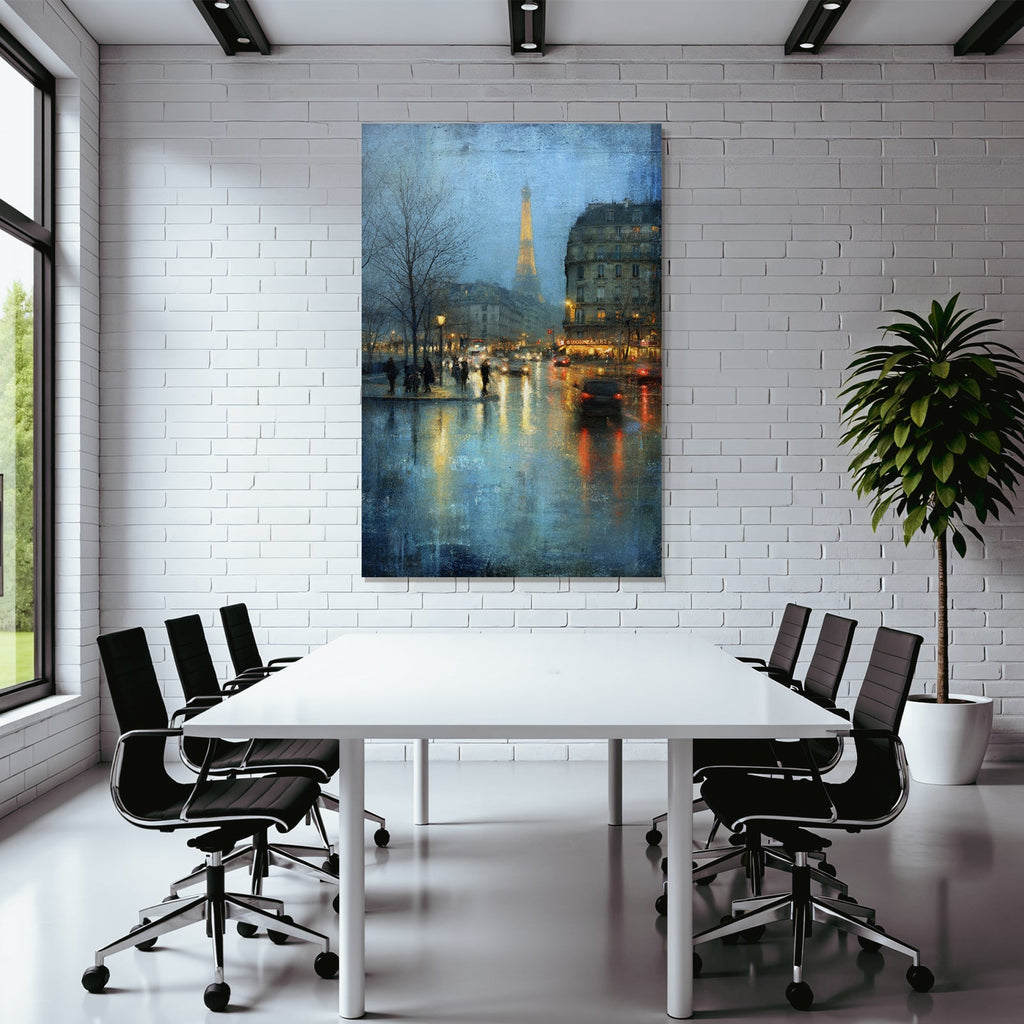 Regentag In Paris Stimmungsvolle Stadtansicht