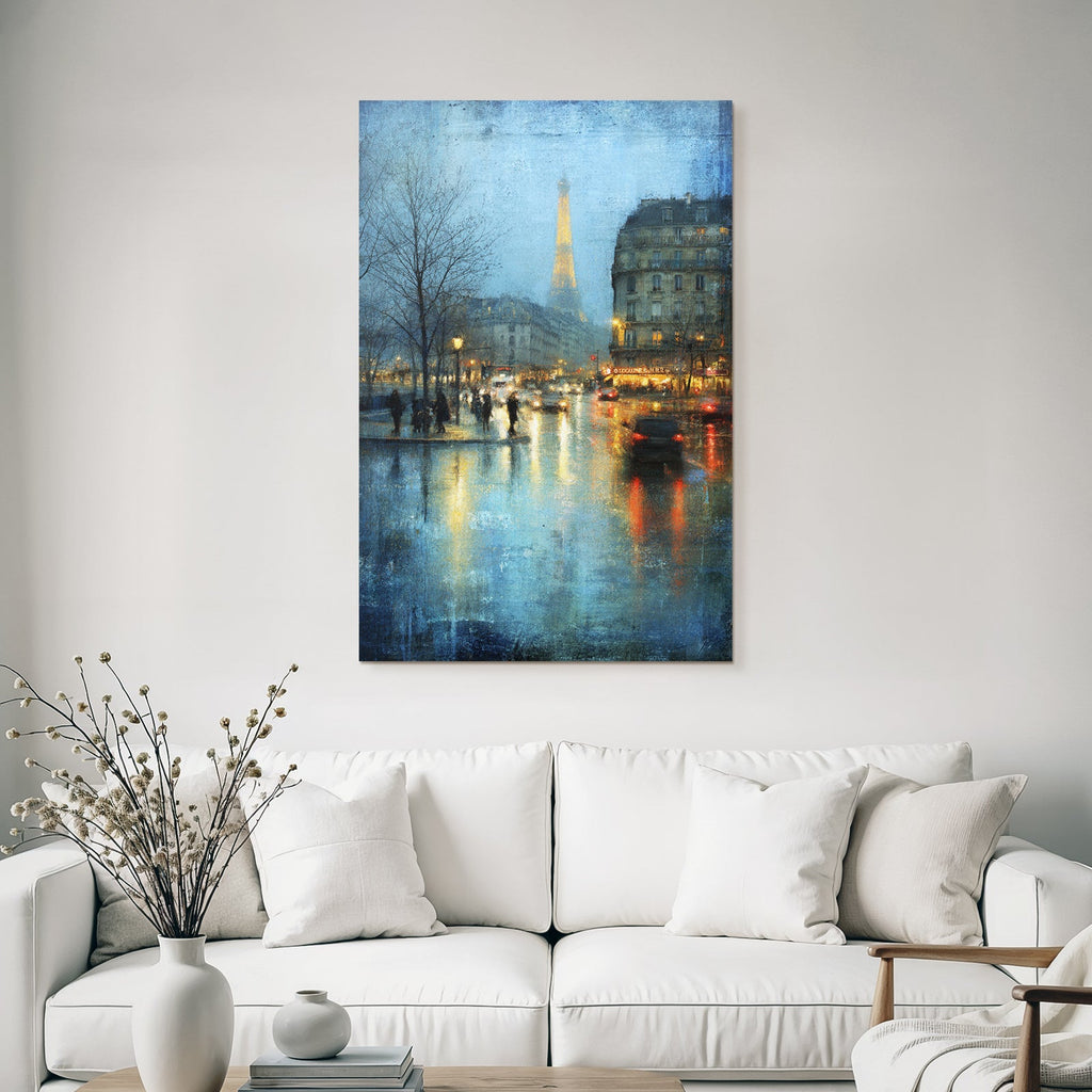 Regentag In Paris Stimmungsvolle Stadtansicht