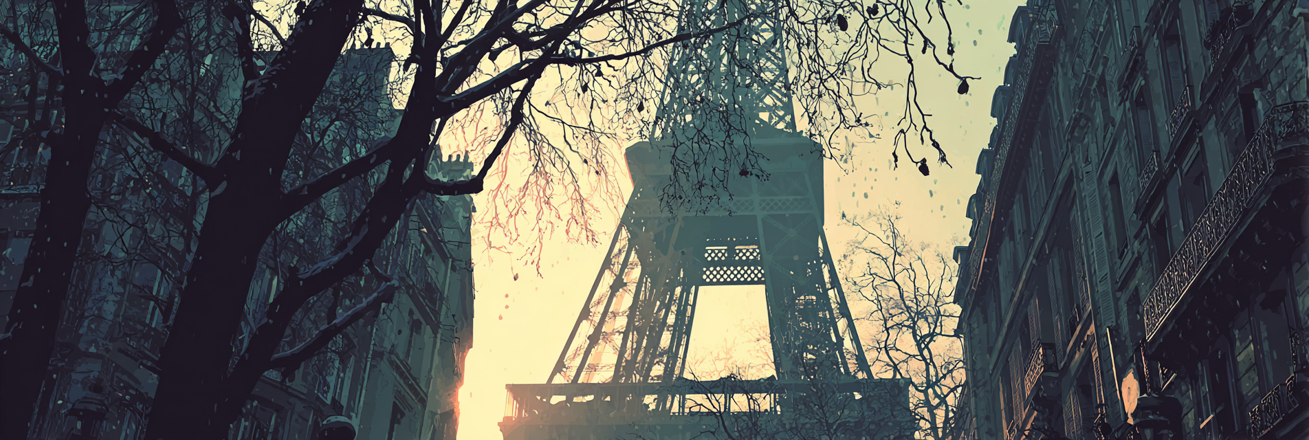 Eiffelturm Im Winterlichen Morgenlicht | Staedtekunst | Laender und Reisen