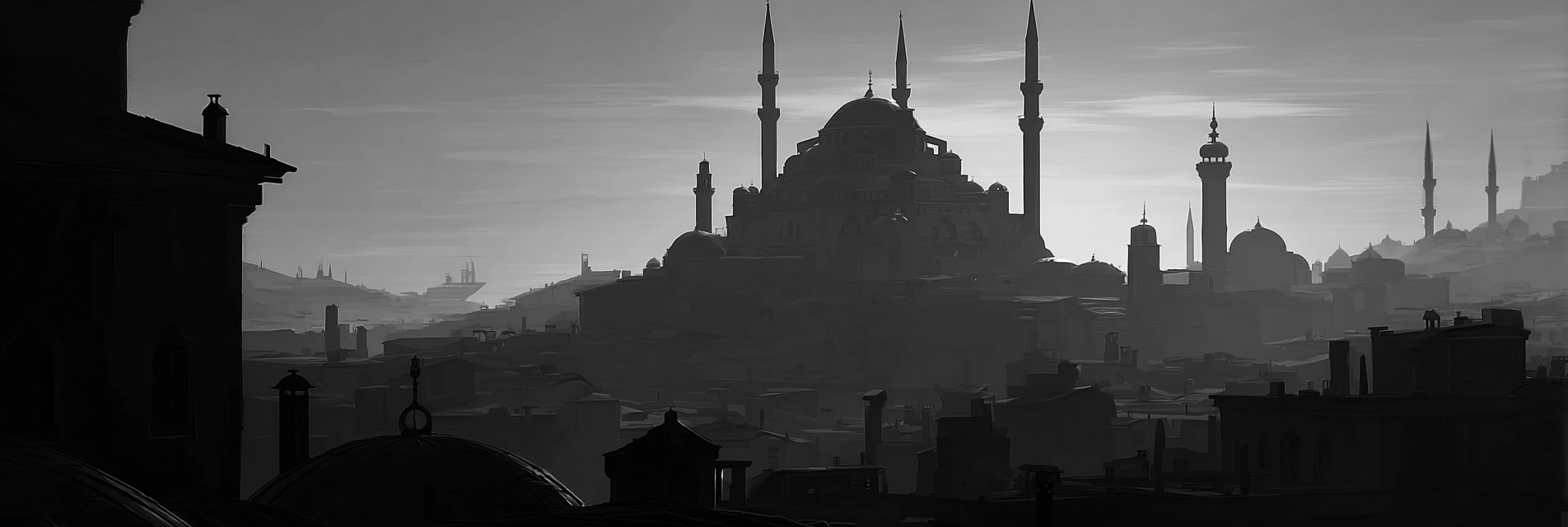 Mystische Silhoütte Einer Orientalischen Stadt | Staedtekunst | Laender und Reisen