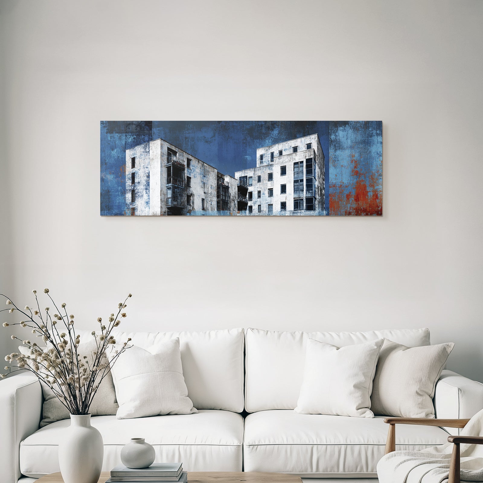 Verwitterte Fassade Eines Modernen Wohnkomplexes