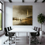Romantische Eiffelturm Landschaft An Der Seine