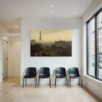 Paris Dachlandschaft Mit Eiffelturm